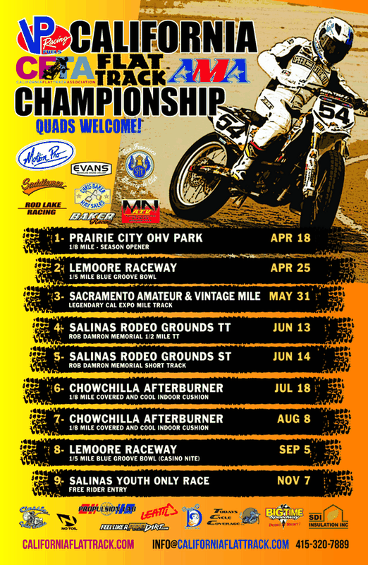 CFTA Flat Track Sponsor Big Time Speedway